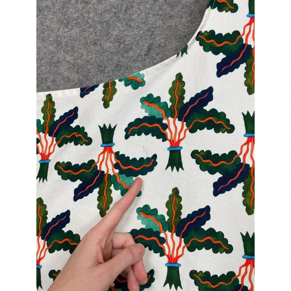 La DoubleJ Apron Green Orange White One Size Floral DoubleJ Read